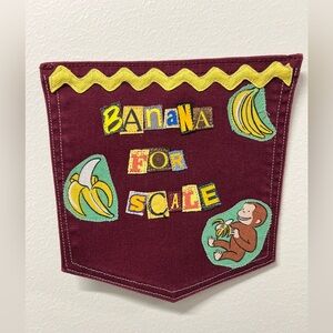 Banana for scale art collage patch